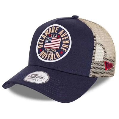 Klassische Trucker-Kappe aus gewaschenem Baumwollstoff mit 3D-Stick-Patch-Logo