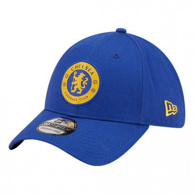 Blau gestrichenes Logo-Mütze mit vorgeschlagenem Rand Chelsea Football Club 9FORTY Marmor Baseballmütze