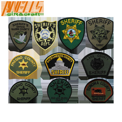Epaulette-Ausweis-Flecken PMS des Sicherheits-Sheriff-8C Twill gestickter