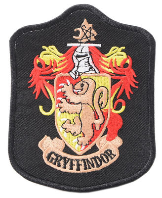 GRYFFINDOR-Logo PMS färben kundenspezifisches Stickerei-Flecken-Eisen auf PMS