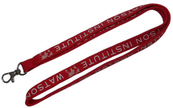 kundenspezifisches Logo des einzigartigen Produktes der Auftragsquantität druckte Rohrsicherheit Hals gesponnene Abzugsleine