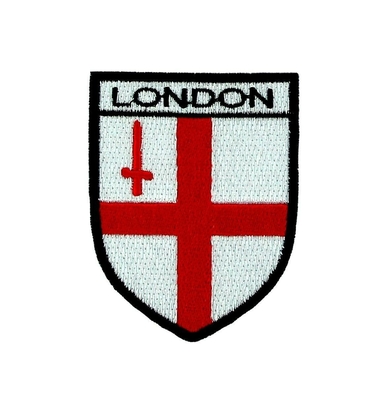 BRITISCHE England-Schild-Flagge stickte Flecken-Eisen auf Gewebe-Ausweisen für Mantel-Arme
