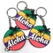 Weichgummi PVC-Schlüsselkette unzerbrechliches 2D kundengebundenes förderndes Geschenk Aloha