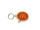 Goldene Bogen-Gummischlüsselkettensilikonkautschukschlüsselkette Weinlese McDonalds