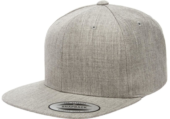 Yupoong klassische Baseballkappe, einfarbig, blanko, mit Schnappverschluss, verstellbar, 56–58 cm