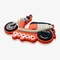 Personifizierter Gogoro-Motorrad-kundenspezifischer Gummiflecken PVC-Kühlschrank-Magnet