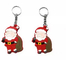 RUPALTTOYSBABA Weihnachtsmann Zeichentrickfilm Weichgummi Schlüsselschlüsselbund jeglicher Form