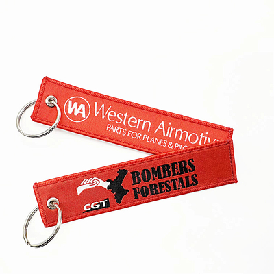 Personalisierte Polyester-Gewebte Schlüsselkette mit Großring-Beilage für personalisierte Geschenke