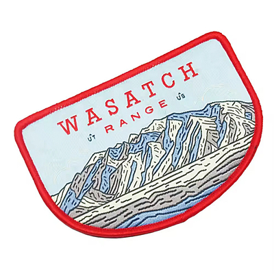 Personalisierte Gewebte Pflaster Eisen auf der Rückseite für Kleidungsbeutel / Accessoires