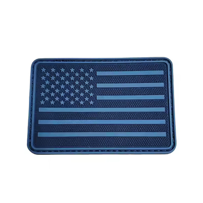 Öko-freundliche wasserdichte PVC-Pflaster Custom Kleidung Logo Moral Patch 4mm