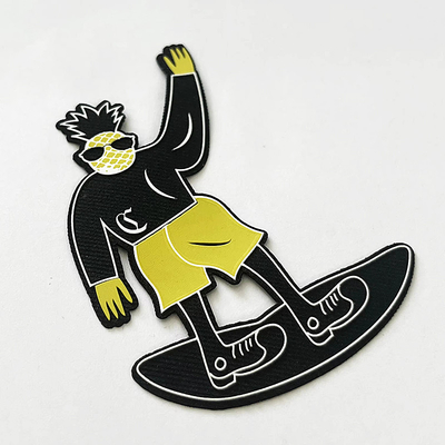 Öko-freundliche wasserdichte PVC-Pflaster Custom Kleidung Logo Moral Patch 4mm