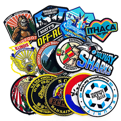Personalisierte Stickerei Patches Heat Press Nähen auf Eisen auf Stickerei Patch Hersteller