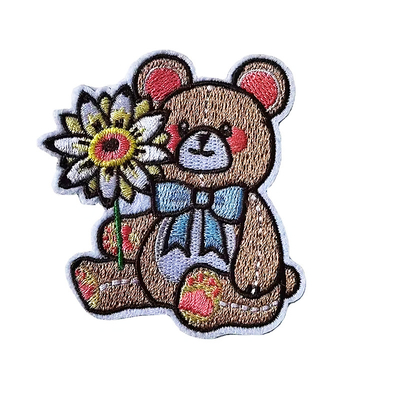 Zeichentrickfilm-Badge Letter Tier Stickerei Eisen O Patches auf Kleidung Custom Großhandel Nähen DIY Patches für Jeans