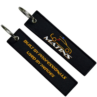 Großhandel Olecranon Hook Billig Custom Flight Stoff Stickerei Jet Tag Gewebter Schlüsselhaufen Mit Ihrem eigenen Logo
