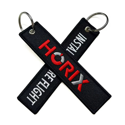 Großhandel Olecranon Hook Billig Custom Flight Stoff Stickerei Jet Tag Gewebter Schlüsselhaufen Mit Ihrem eigenen Logo