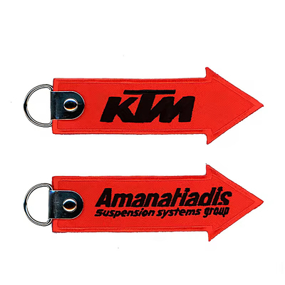Großhandel Olecranon Hook Billig Custom Flight Stoff Stickerei Jet Tag Gewebter Schlüsselhaufen Mit Ihrem eigenen Logo