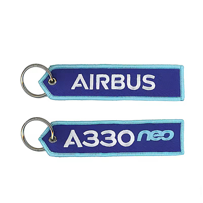 Großhandel Olecranon Hook Billig Custom Flight Stoff Stickerei Jet Tag Gewebter Schlüsselhaufen Mit Ihrem eigenen Logo