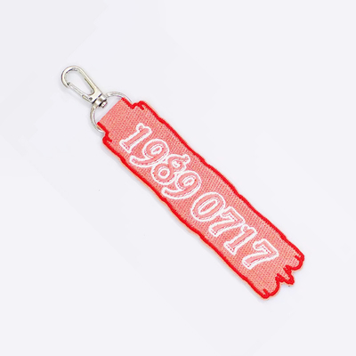 Custom Jet Tags Sublimierte bestickte Stoff Schlüsselketten Flugzeug Tuch Einstück Schlüsseltags