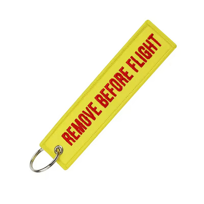 Personalisierte Stickschlüsselkette mit Custom Logo Promotion Fashion Gewebter Stoff Schlüssel Tag Schlüsselkette