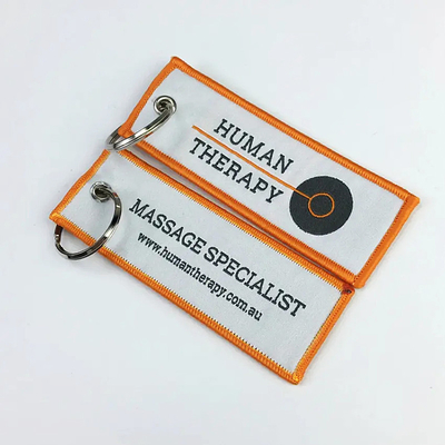 Handgefertigte Polyester-Gewebe-Schlüsselkette, angepasst an Ihre Geschäftsanforderungen