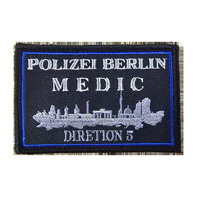 Custom Iron On Logo Stickerei Patch Versandbox mit geeigneter Polsterung