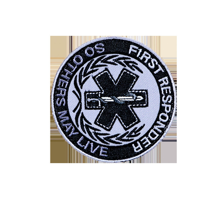 Modedesign Custom Brand Logo Stickerei Patches mit Haken und Schleife