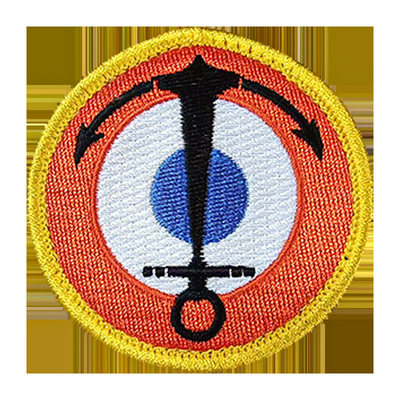 Gewirkte Gewebe-Logo-Pflaster mit Haken-Befestigung für individuelle Hüte und Kleidung