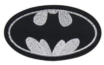 Stickerei-Eisen auf Applikations-Flecken 4&quot; BATMAN LOGO Heat Cut Border