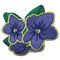 Farbeinheitliches Stickerei-Flecken-Blumen-Muster des Polyester-Hintergrund-10C