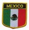 Mexiko-Flaggen-Twill-Hintergrund-kundenspezifischer gestickter Flecken 12C waschbar