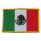 Mexiko-Flaggen-Twill-Hintergrund-kundenspezifischer gestickter Flecken 12C waschbar