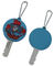 Doppeltes versieht 2D weiche Pantone-Farbe-PMS PVC-Schlüsselhalter Schlüsselkette PVCs 3D mit Seiten