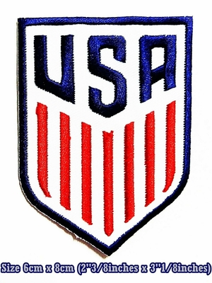 USA ZÄHLEN FUSSBALL Sport-Stickerei-Fleckenlogoeisen, nähen auf Stoff