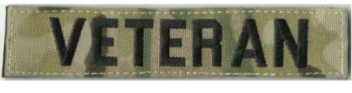 Flecken-Haken BuckUp taktisches „VETERAN“ MULTICAM-NAMEN-BAND - 1&quot; X 5&quot;