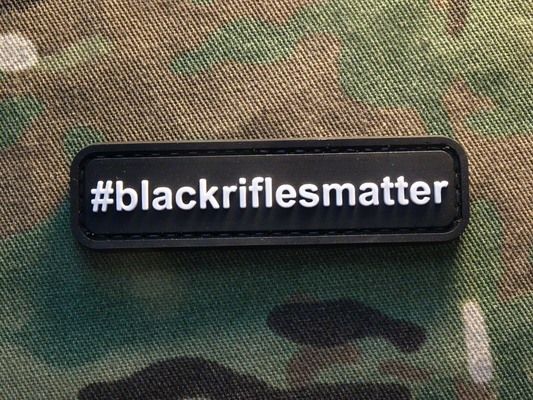 Übergangsdruck BlackRiflesMatter-Schwarzes PVCmilitärflecken-3D für Stoffe