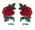 Rote kundenspezifische Pantone Farbe Rose Flower Embroidery Sew Patchs für Kleidung