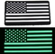 Taktischer Gummi-PVC-Flecken-Haken und Schleifen-Moral-Flecken US-Flagge USA glühen in die Dunkelheit