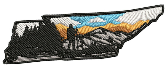 Wandern der stützbaren Reise-Andenkens Tennessee State Custom Embroidered Patchs
