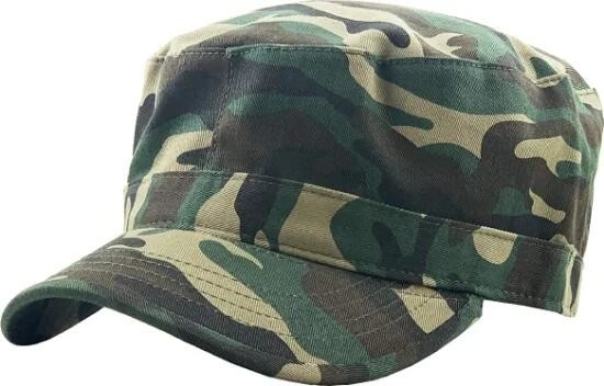 Customized Army Cap Basis Militär-Stil Hut 100% Atmung Baumwolle Plain Flat Top Twill