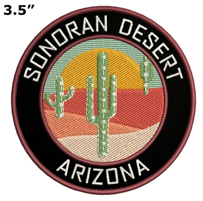 Nähen waschbares gesticktes Flecken-Eisen Sonora-Wüsten-Arizonas/auf dekorativer Applikation