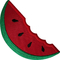 Wassermelone gesticktes Eisen auf Flecken tragen Ausweis-Stickerei-Handwerk applizieren Früchte