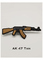 2D / bessert kundenspezifisches Gummi-PVC 3D Kalaschnikow-Eisen AK 47 auf Kleidungs-Aufkleber aus