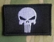 Schädel-Flagge Punisher-Rocker stickte Eisen auf Flecken Front Biker Vest Mini Patch