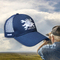 Kundenspezifische Mesh Breathable Trucker Hat Crown-Stickerei Logo Washed Cotton