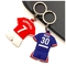 PMS-Farbe-PVC-Schlüsselanhänger-hängende Sondergröße-Fußball-Jersey-Art