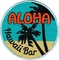Hawaii-Brechstange nähen auf Flecken-Kleidungs-Palme-hawaiischer Strand gesticktem Ausweis