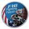 4&quot; kämpfendes Eisen des Falke-F-16 auf gestickten Flecken