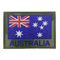 Stickerei-Fleckenflauschschutzträger Australien-Flaggen-Muster-Lasers Merrow Grenz