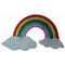 Farbkundenspezifischer Stickerei-Flecken-Regenbogen des Polyester-Hintergrund-12C nett