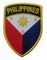 Farben des Philippinen-Flagge Merrow-Grenzstickerei-Flecken-9